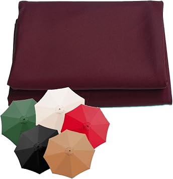 Garden Parasol Replacement Fabric Replacement Fabric 6/8 Ribs, 6/8 Ribs, Waterproof, UV Protection, No Tools Required, Beach Parasol, Sun Umbrella Replacement Cloth, Gardening, Gardening, Patio,