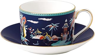 Wonderlust Blue Pagoda Teacup & Saucer Set