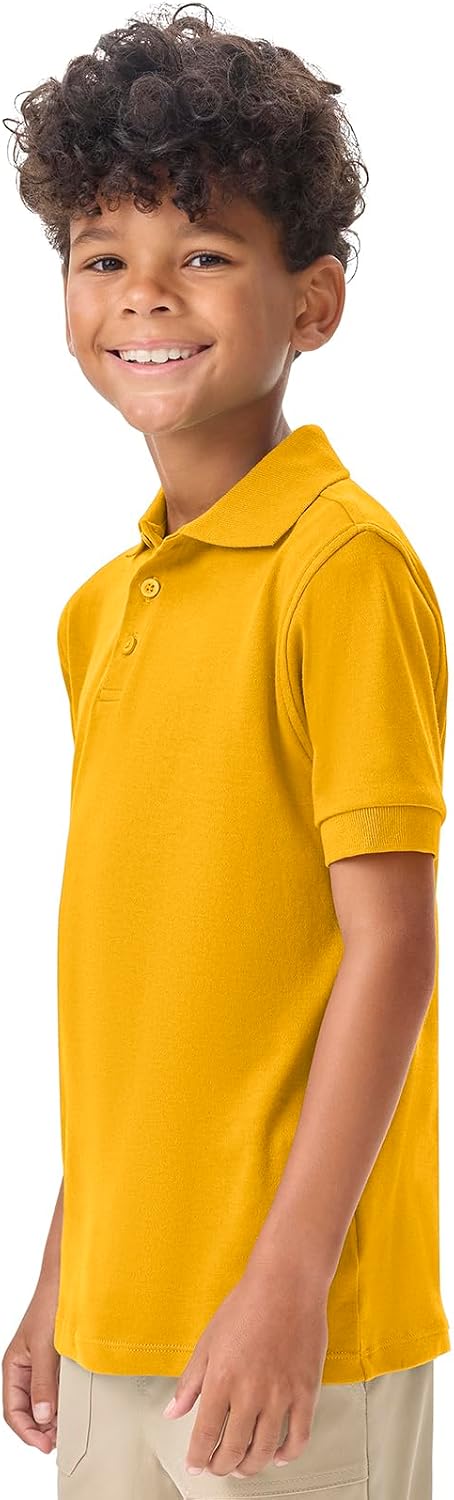Classroom School Uniforms Interlock Polo Shirt for Boys and Girls