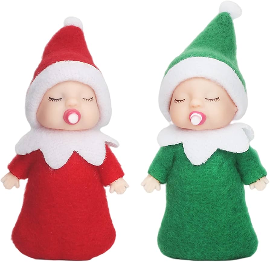 LovelfStory Accesorios De Elfo Para Bebé, Muñeca Pequeña De Elfo De Navidad Para Regalo De Navidad (rosa