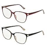 Foster Grant womens Dakota 2-pack Reading Glasses Cat-Eye Reading Glasses