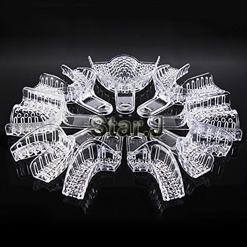 Miniatura 2 de Bandejas de plástico impresión Dental Denture instrumento 9pcs