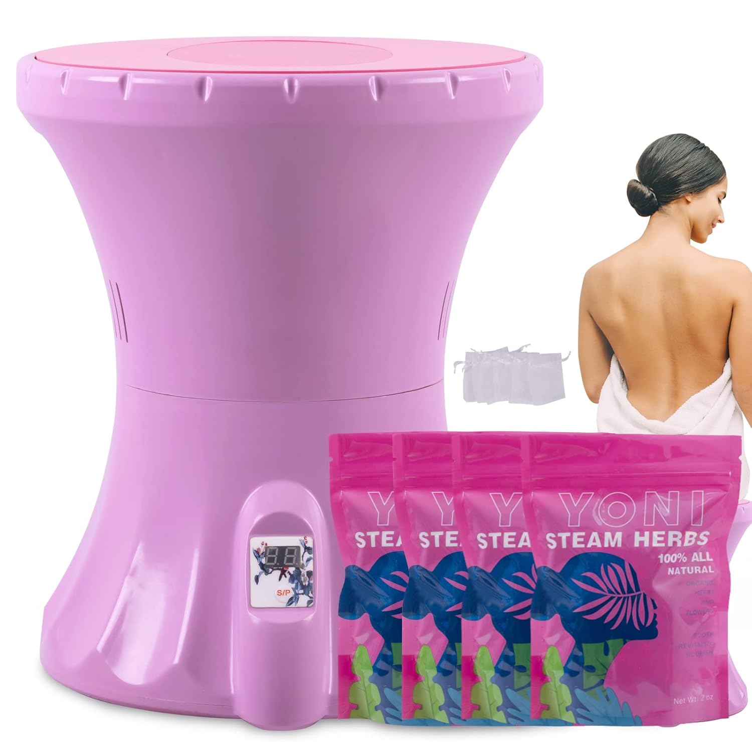 BIVANFE Yoni Steam Seat Kit Electric V Steam Chair with