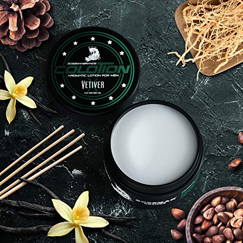Bossman Colotion - 2 In 1 Men's Lotion And Cologne - Moisturizer And Hydrating Scented Body Lotion - Beard Softener Cream For Men (Vetiver X) #TOP3