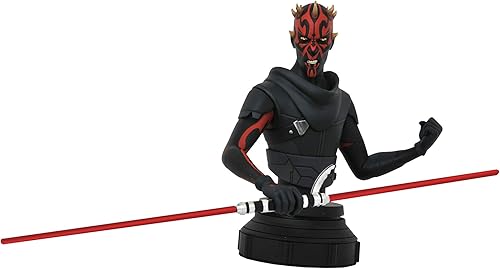 DIAMOND SELECT TOYS Star Wars Rebels Darth Maul Busto a escala 17, multicolor, 6 pulgadas