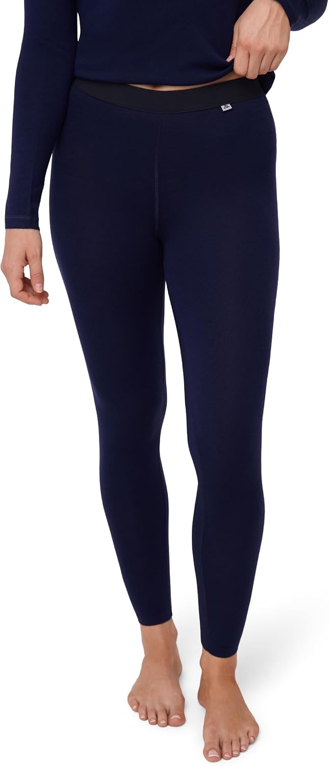 DANISH ENDURANCE Merino Wool Base Layer Tights Women, Warm Thermal | Merino Wool Base Layer Tights, Warm & Odour-Resistant with Flat Seams for Skiing, Hiking & Cold Weather