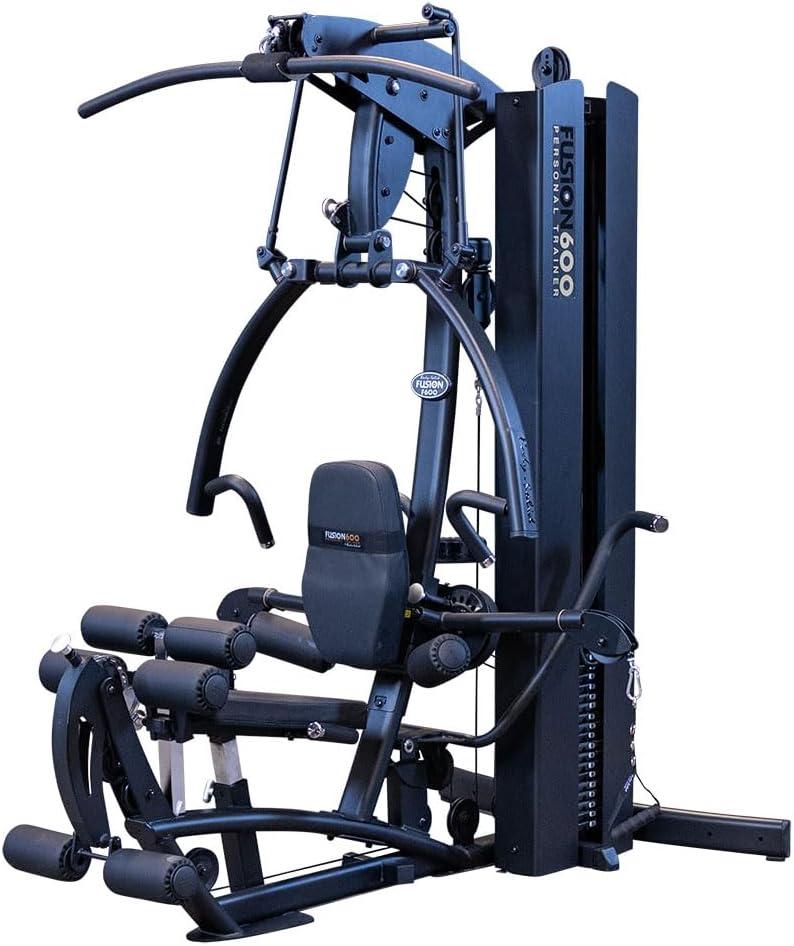 Body-Solid Fusion 600 Bi-Angular Personal Trainer Gym with Functional Trainer Arms and Mid Row Handles