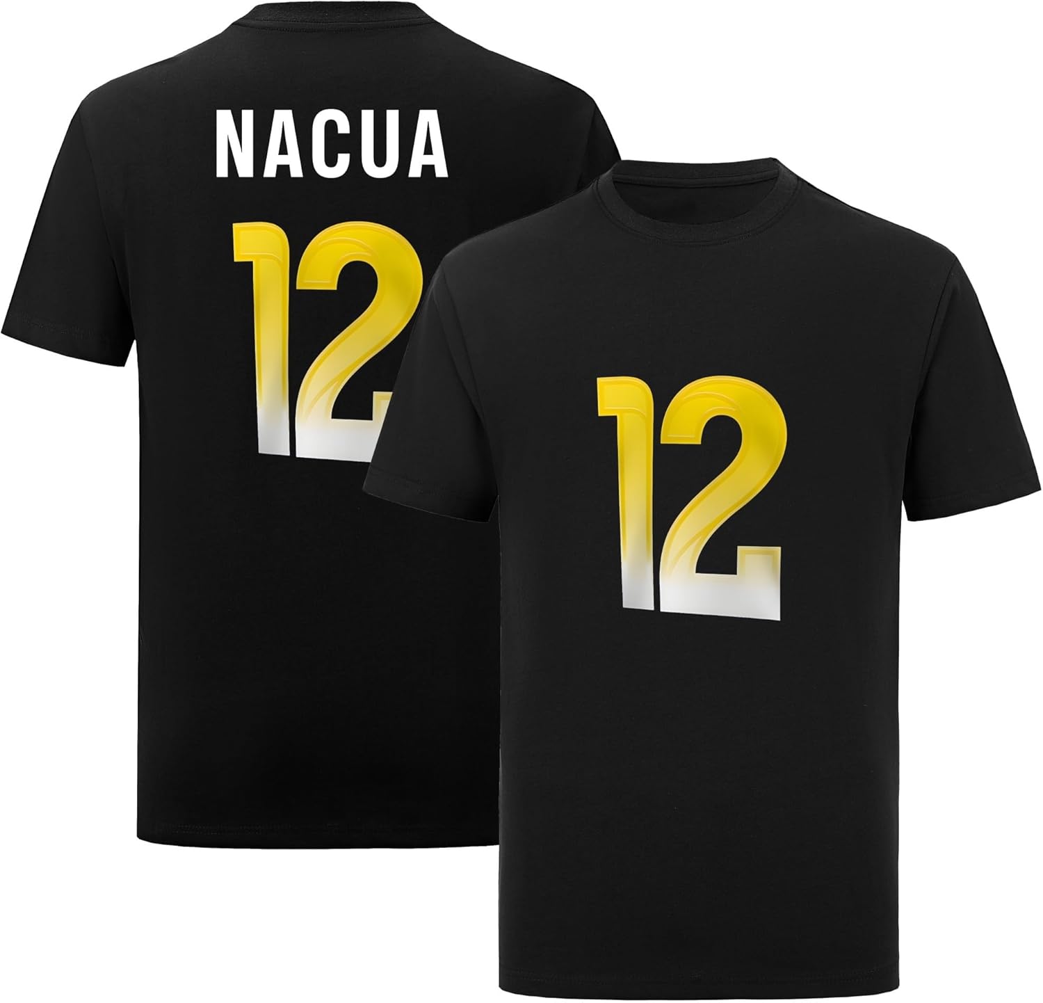 Custom Football T-Shirt No Brand/Logos 100% Cotton for Mens/Womens/Kid