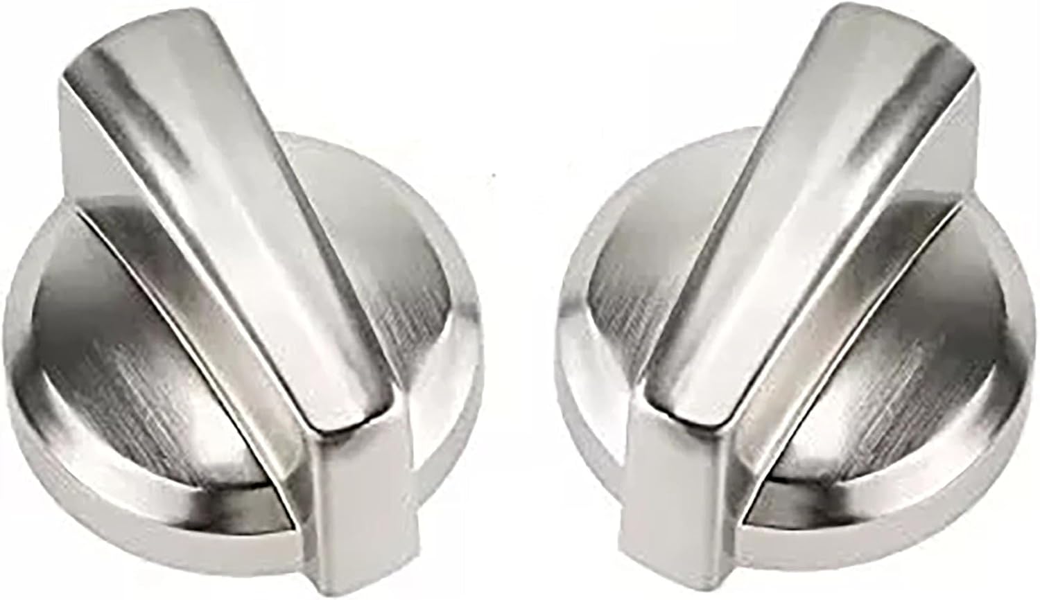 2 Pcs WB03T10326 WB03X25796 Stainless Steel knob for GE Range PS11721433, AP5986232, EAP11721433, WB03T10326, 4362262 and PGP986SET1SS