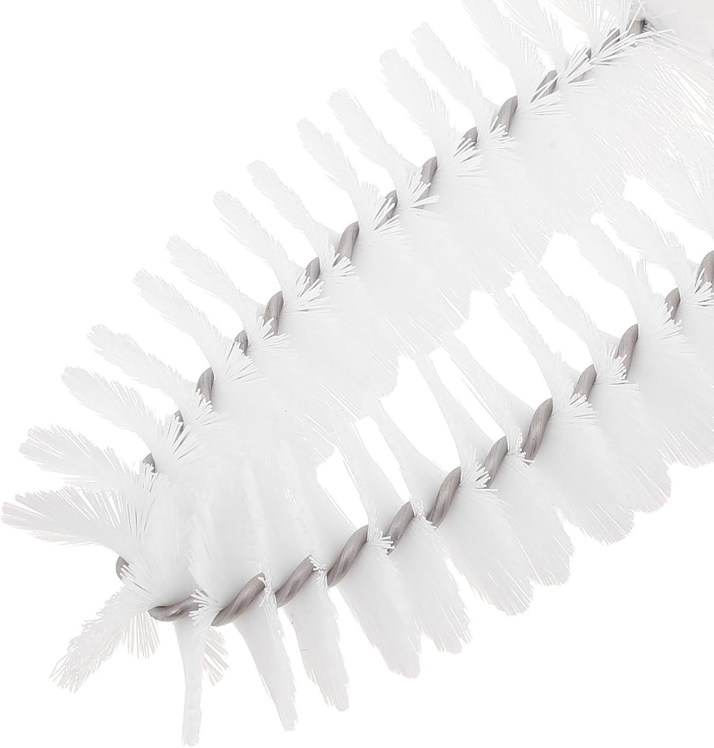 2pcs Foot Gap Brush Ergonomic Curved Handle Plastic Nylon White image 3