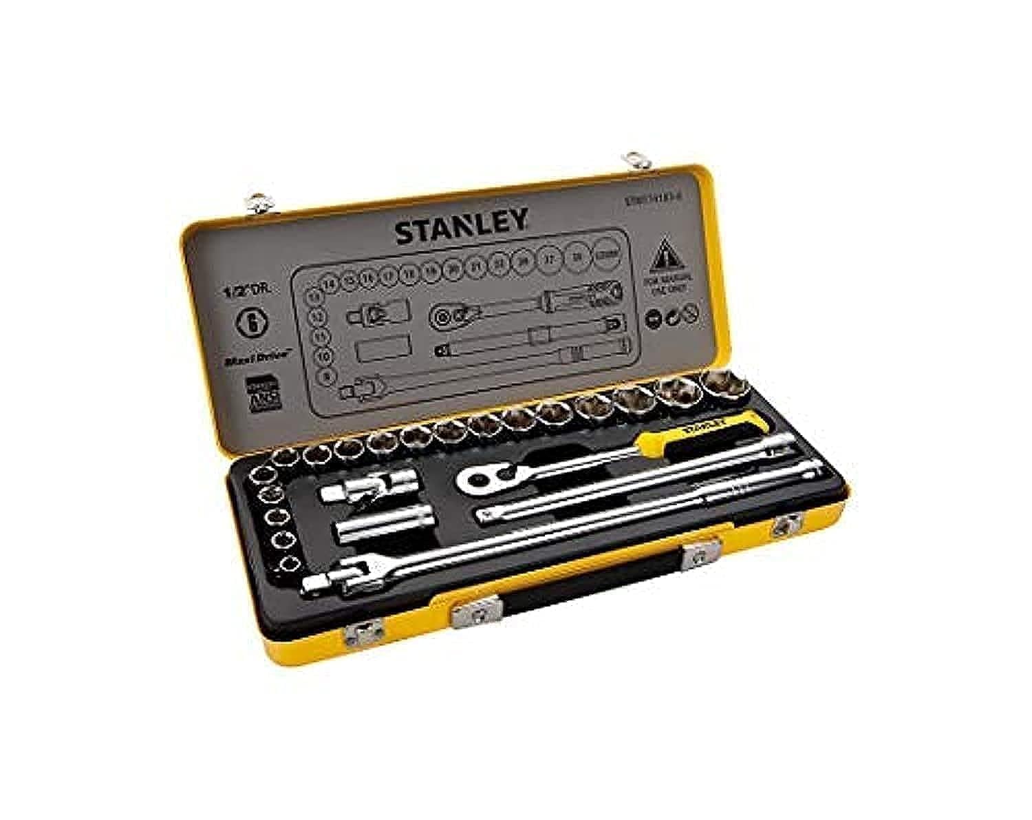 1/2 inch Socket Set In Metal Tin 24 Pieces, Stmt74183-8, H18 x W43 x D5.2 cm