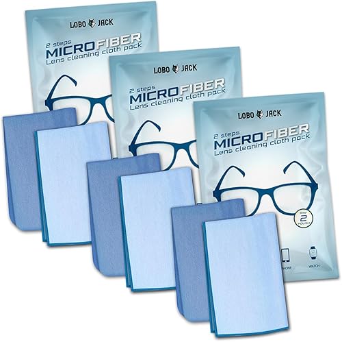 Paños de limpieza de microfibra de 2 pasos limpiar y pulir Limpiadores de tela para lentes, lentes de cámara, teléfono celular y pantalla de