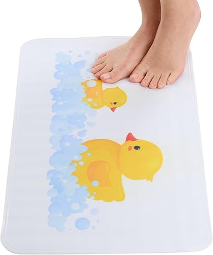 Miniatura 9 de ENKOSI Tapete de baño antideslizante para pisos de bañera y ducha – Tapete de ducha antideslizante con agarre seguro de ventosa – Tapete de bañera