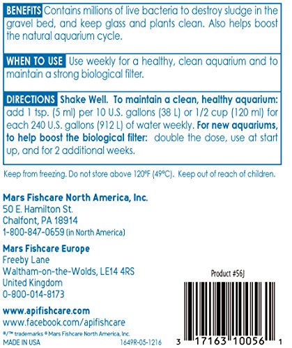 Image of API STRESS ZYME Freshwater and Saltwater Aquarium Cleaning Solution 32-Ounce Bottle