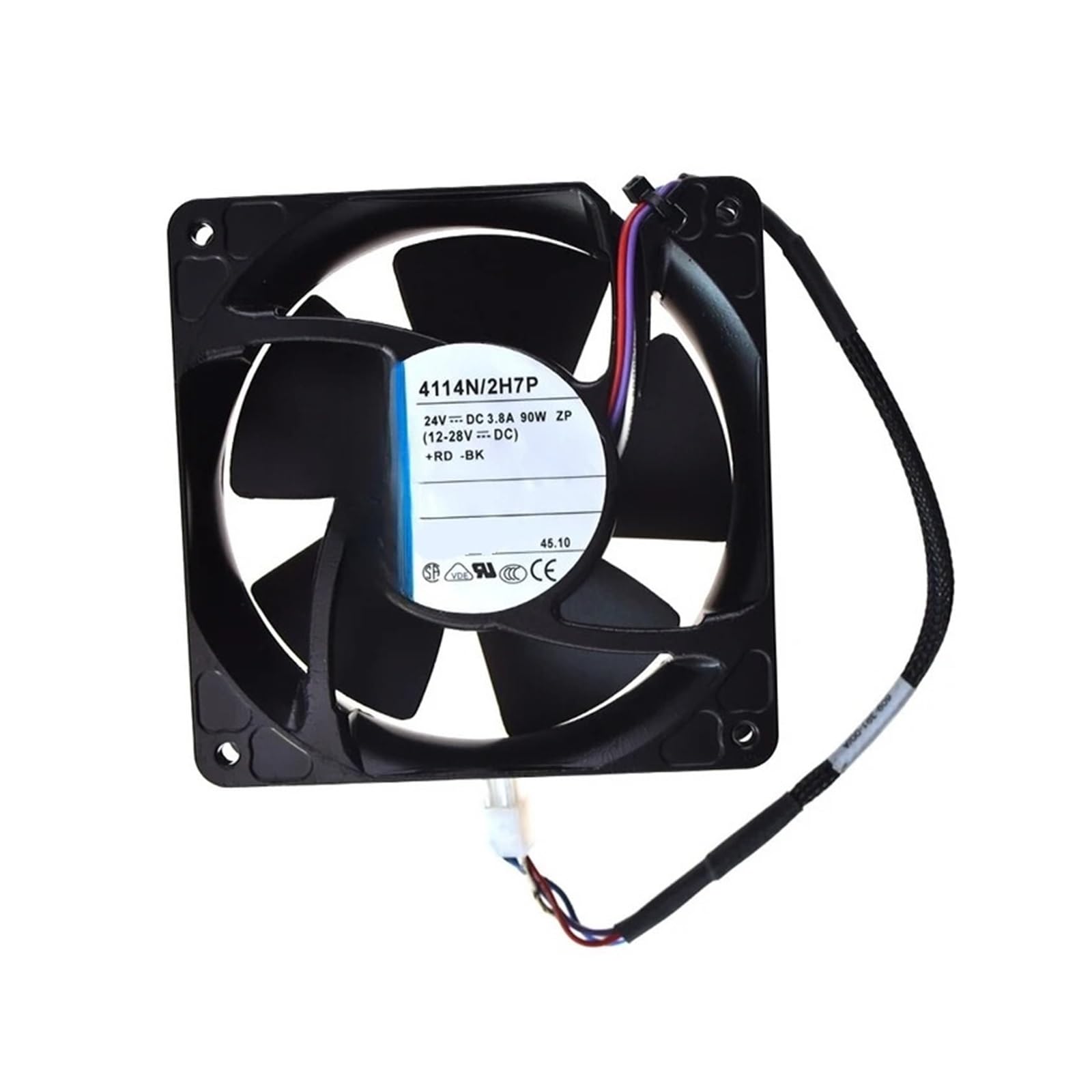 BALYDLUL 4pin Cooling fan 4114N/2H7P 24V 3.8A 119 * 119 * 38mm