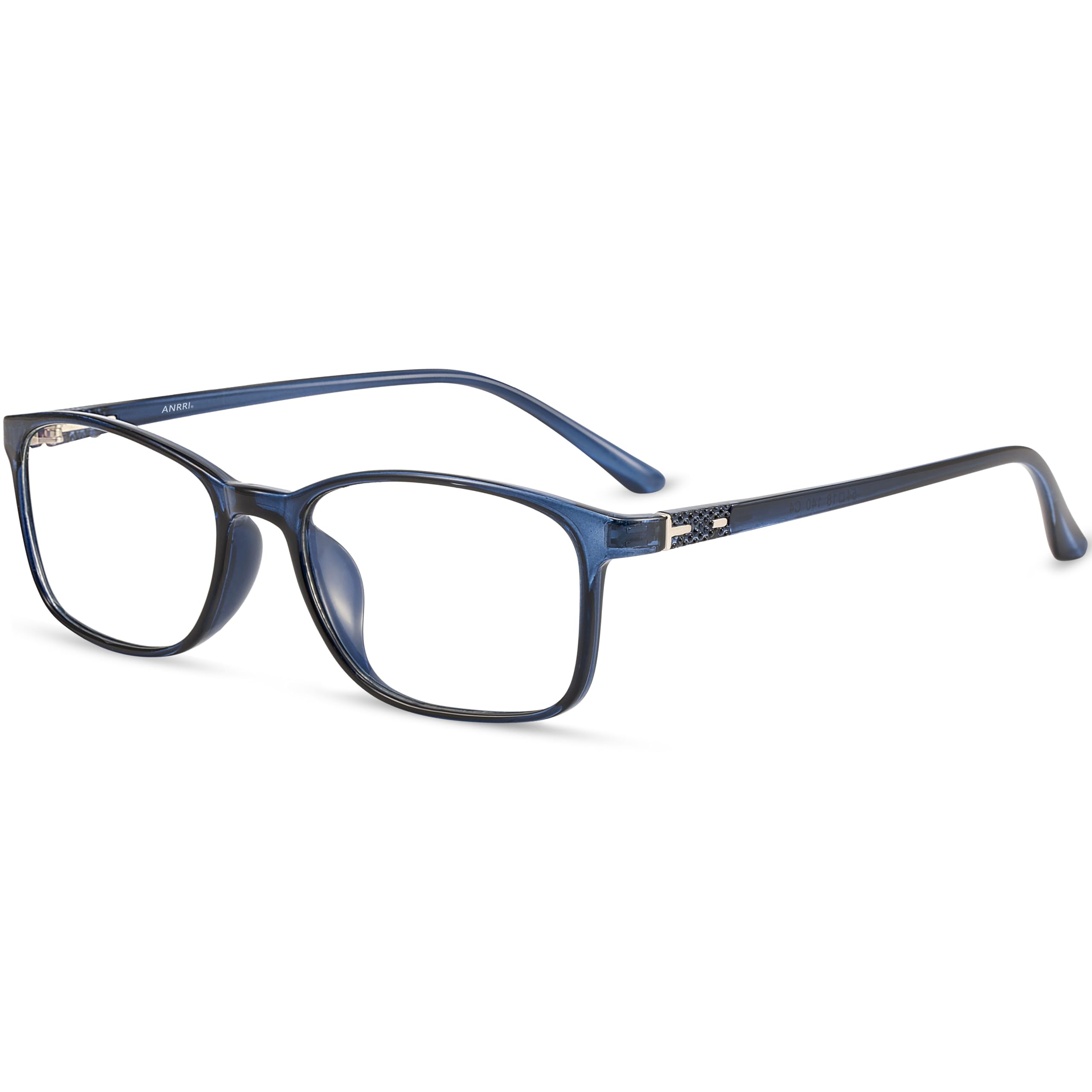 ANRRI Lunettes Anti Lumière Bleue Homme Femme, Lunettes d’Ordinateur Rectangulaires avec Protection UV pour Travail et Gaming