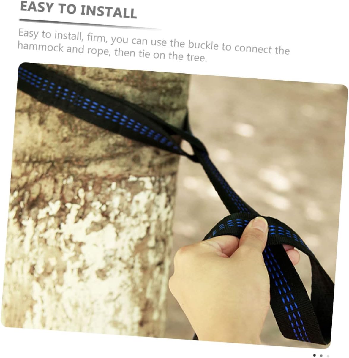 Hammock Tree Straps Set Outdoor Hammock Fixing Rope Buckle Adjustable and Tree-Friendly Suspension System for Camping and Relaxing