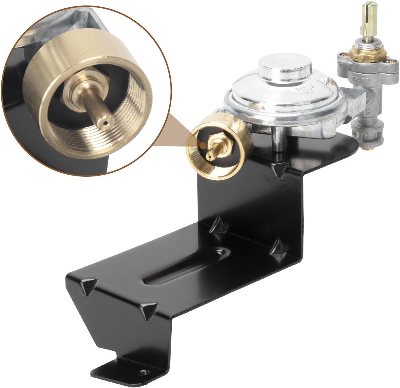 64866 Gas Grill Valve Regulator for Weber Q1000 Q1200 Series Gas Grill,Grill Regulator Replacement Parts for Weber 50060001 50060301 51040001 51060001