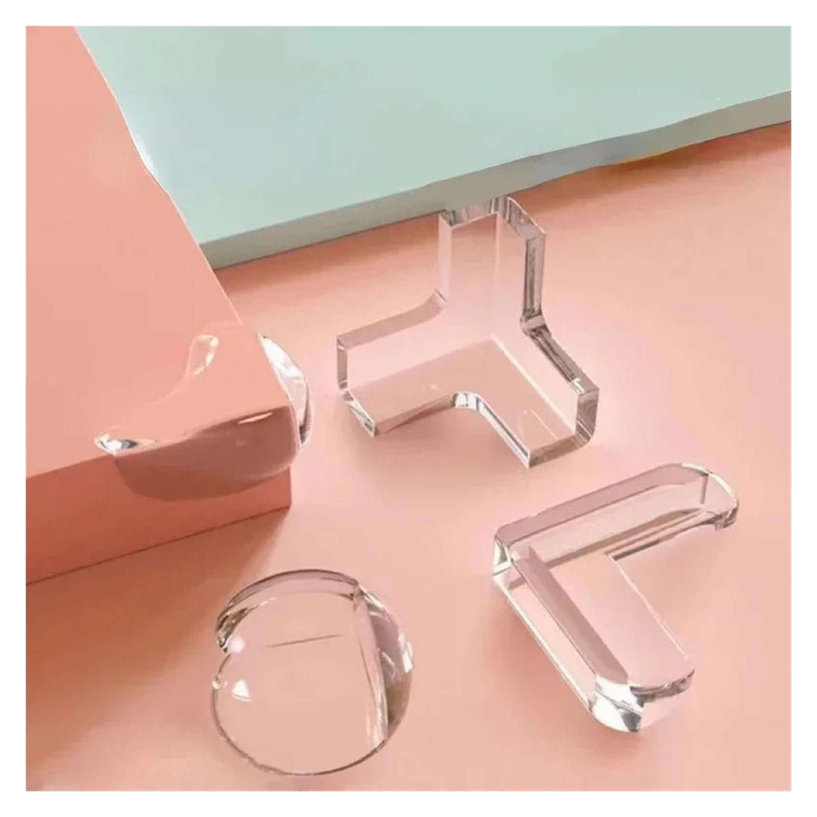 Protectores de Esquinas para mesas, Fundas Protectoras de Silicona Transparentes para Muebles, Ideales para la Seguridad Infantil.
