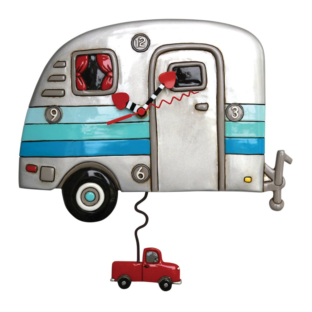 Allen Designs Happy Campers Pendulum Clock