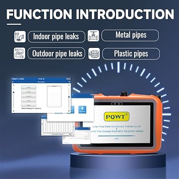 Water Leak Detector 16.4ft Depth for Outdoor Pipe - PQWT L2000