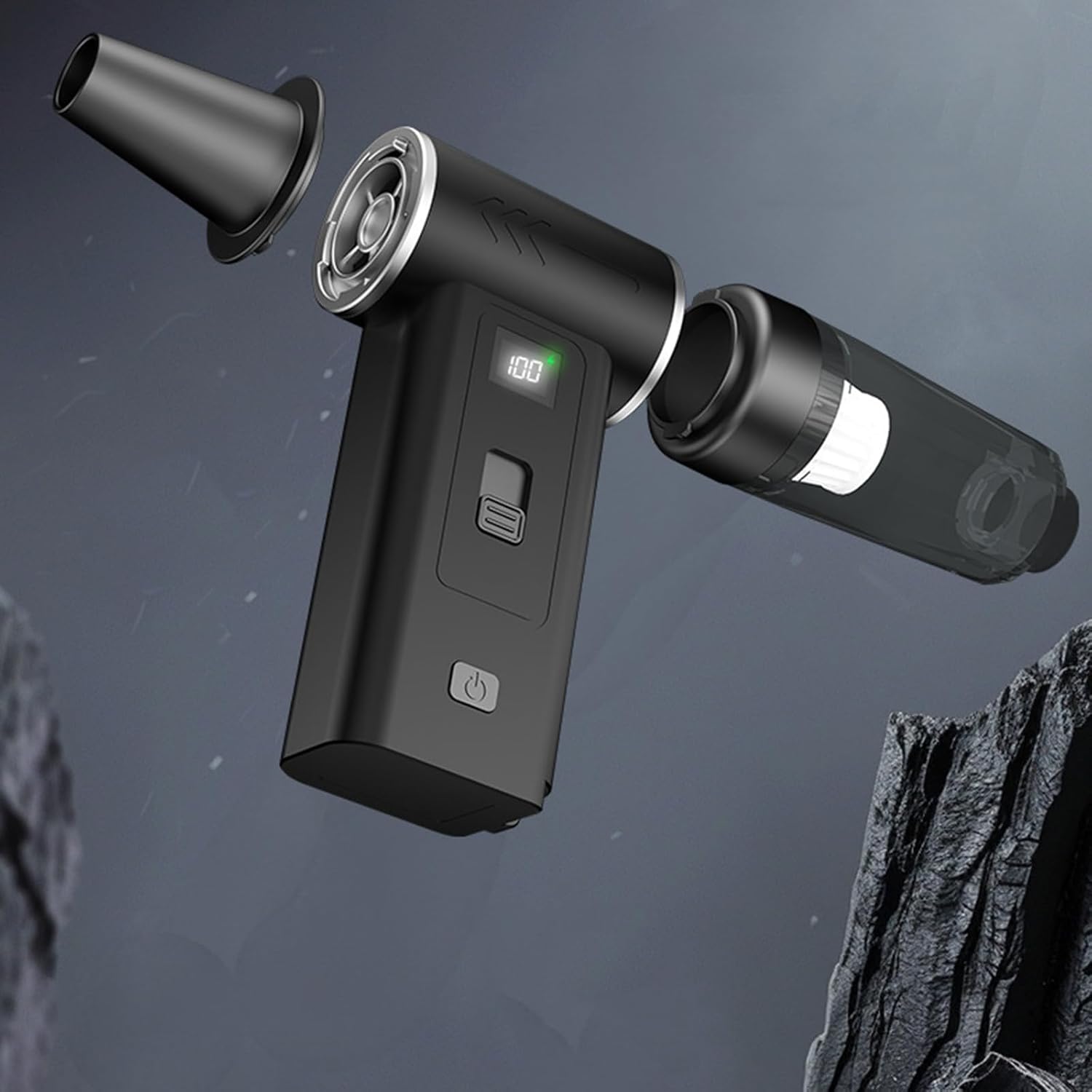 Lightweight Handheld Car Blower Vacuum with 1 Touch Operate Fan for Quick with HEPA Filter