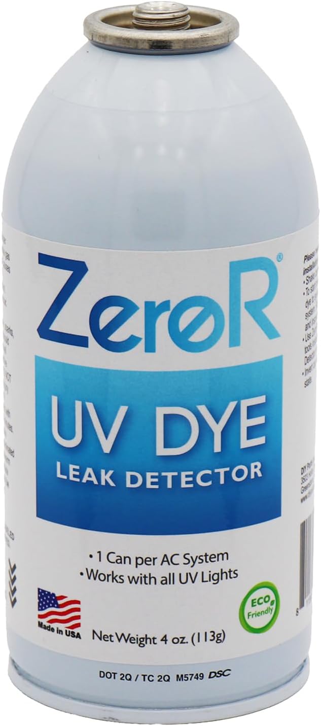 ZeroR® AC UV Dye Leak Detector R134_ R12_ R22_ - 3 Can