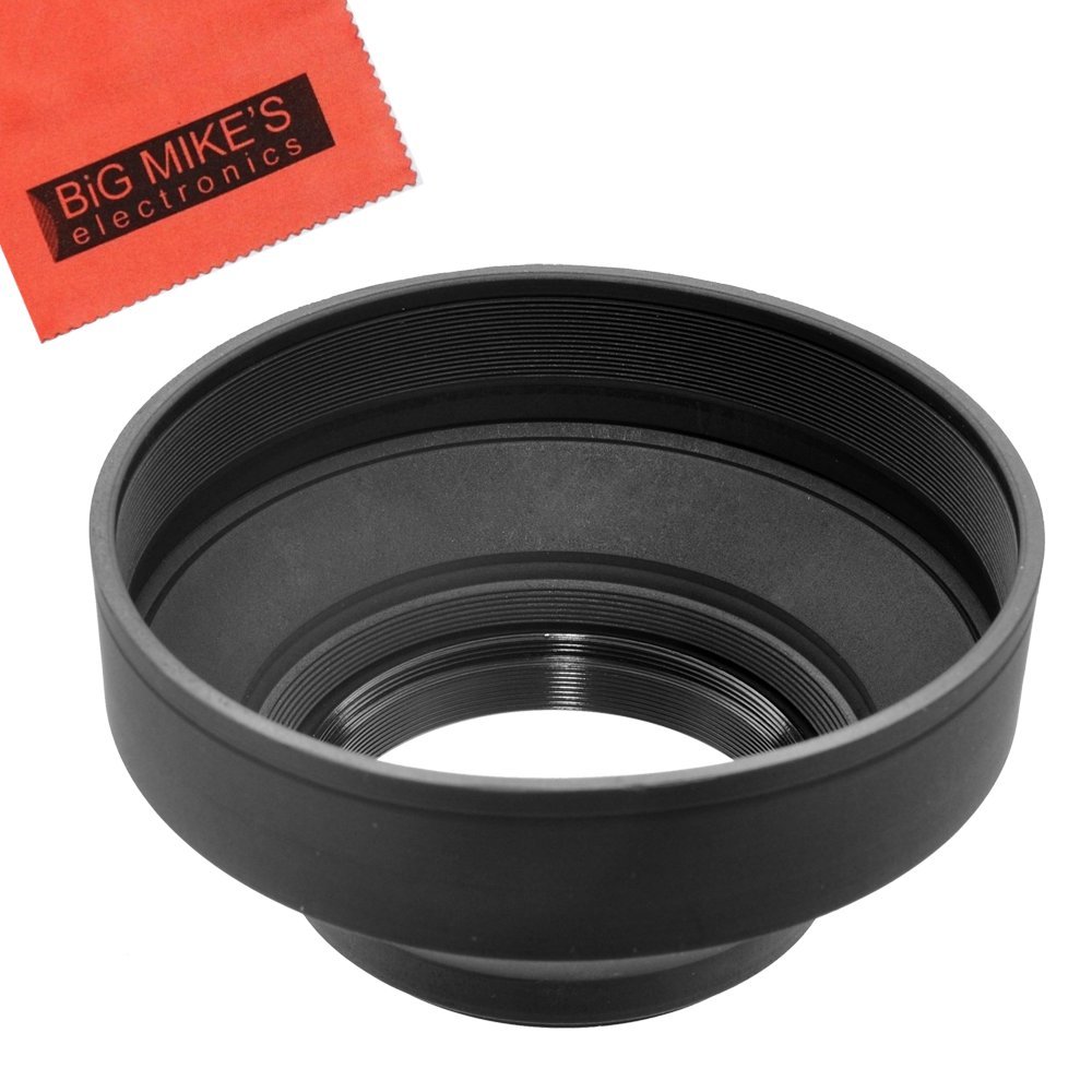 67mm Soft Rubber Lens Hood for Nikon D5600, D7500 with AF-S DX NIKKOR 18-140mm f/3.5-5.6G ED VR