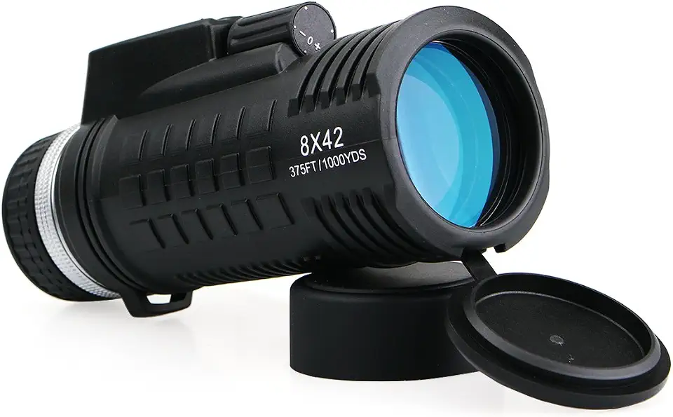 Monóculo SVBONY SV42 8x42 para adultos, monóculo compacto com bússola e telêmetro integrados, à prova d'água e antiembaçante (FMC), telescópio para observação de pássaro
