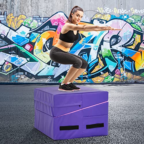 Blkmty Gymnastics Mat Incline Gym Mat Fitness Mat Tumbling Mats 48"X24" Incline Mat For Gymnastics Cheese Wedge Mat For Kids Folding Exercise Mat Yoga Mat For Kids Play Home Aerobics, Pink #TOP6