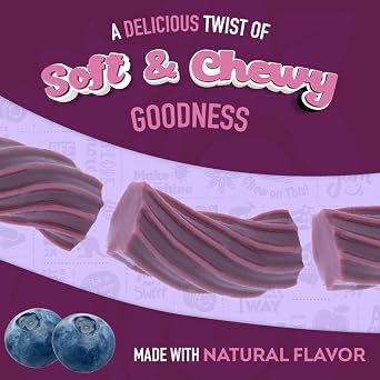 Wiley Wallaby Huckleberry Licorice Candy, Soft & Chewy, 10oz, 1Pk