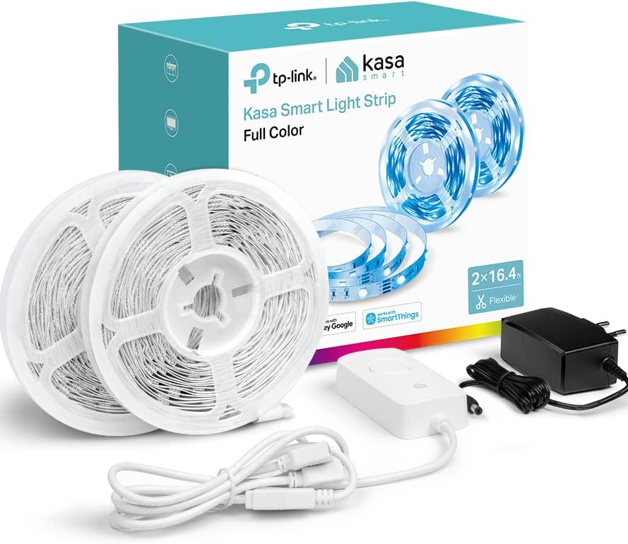 Kasa Smart LED Light Strip, RGB, 32.8ft, Multicolor, KL400L10
