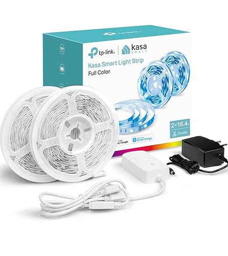 Kasa Smart LED Light Strip, RGB, 32.8ft(2 Rolls of 16.4ft.)