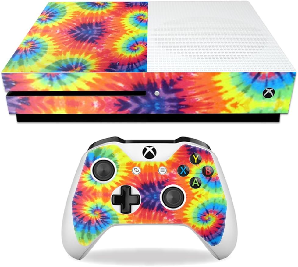 MightySkins Skin Compatible with Microsoft Xbox One S - Tie Dye 2 | Protective, Durable, and Unique Vinyl Decal wrap Cover | Easy to Apply, Remove, and Change Styles | Made in The USA