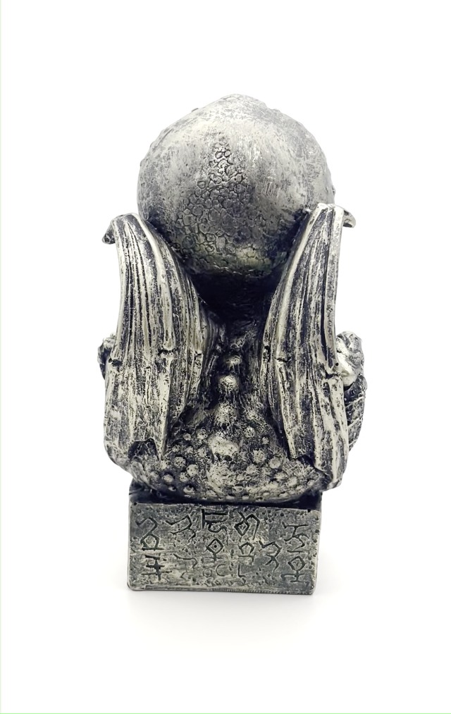 Estatua Cthulhu de resina con acabado bronce 6.75 in miniatura 7