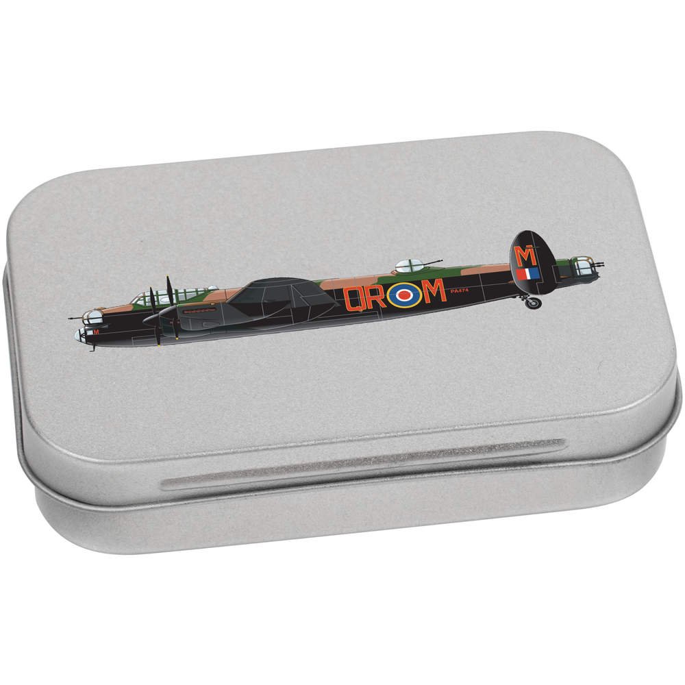 Azeeda 95mm 'Avro Lancaster Bomber' Metal Hinged Tin/Storage Box (TT00093656)