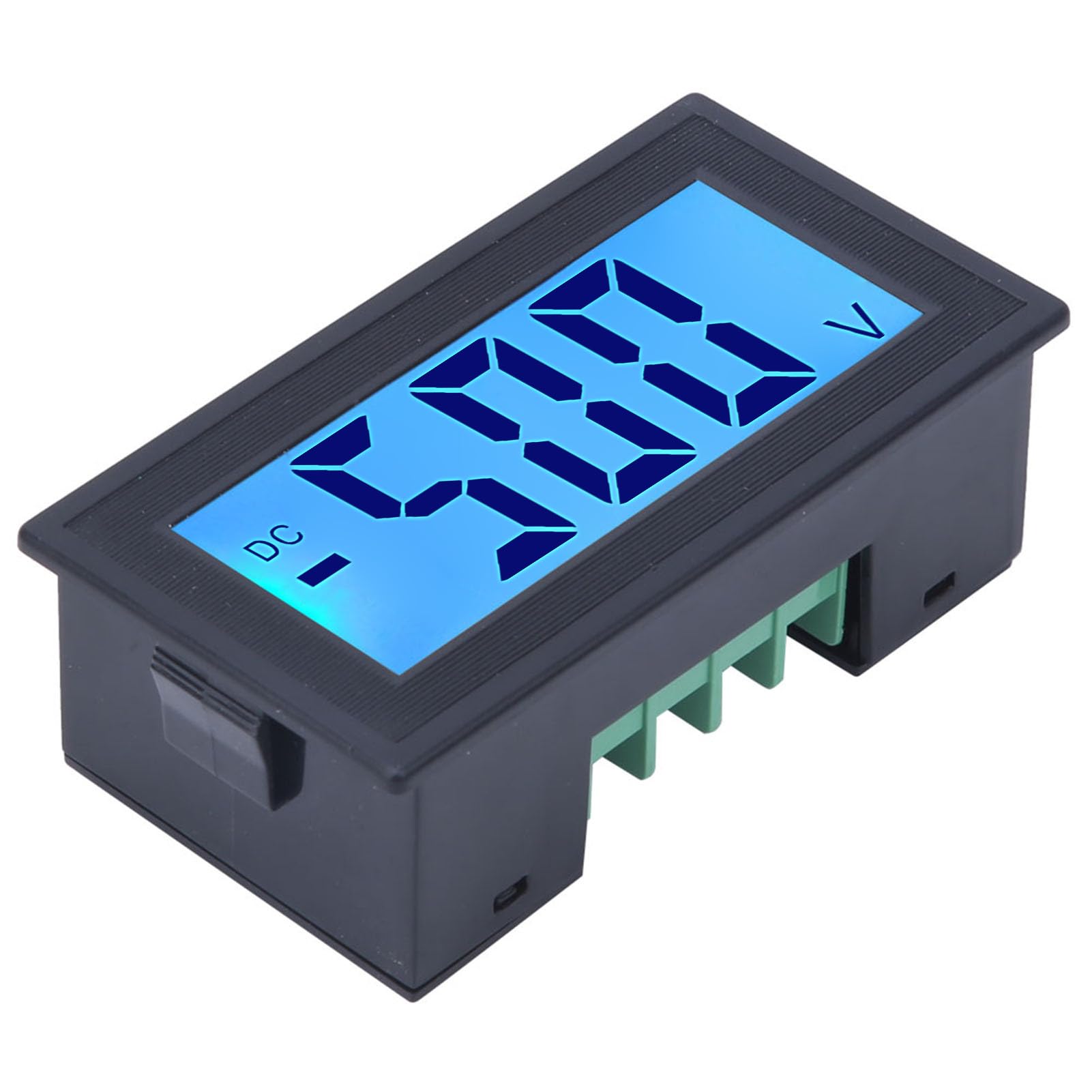 YB5135DB DC Voltmetro Digitale Display LCD Voltage Meter AC Alimentazione 0-500 V, Blu, DC0-500V, Digitale