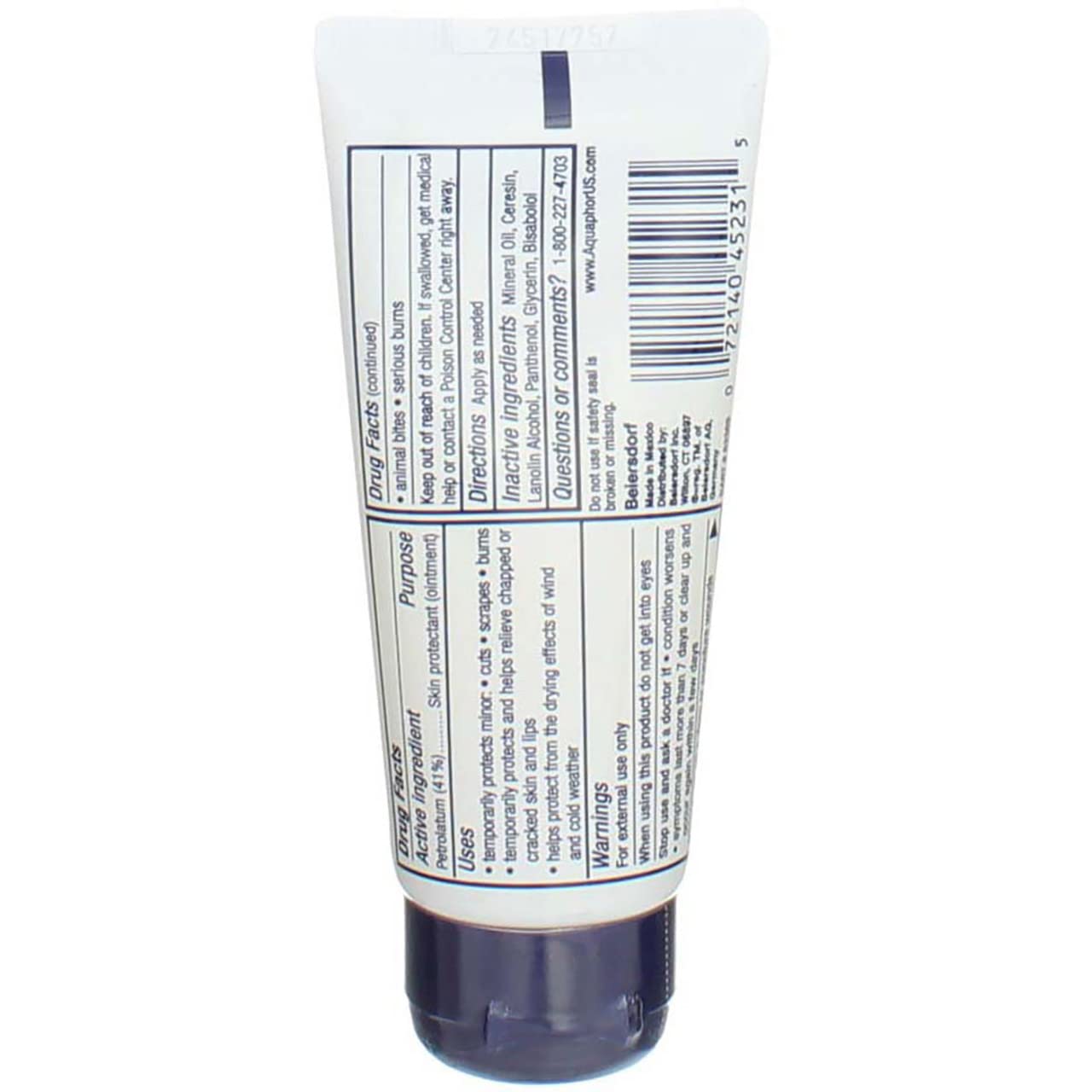 Aquaphor Healing Skin Ointment Advanced Therapy, 1.75 oz (Pack of 5)