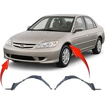 FitParts Compatible with Honda Civic 20042005 Front Fender Liner Set