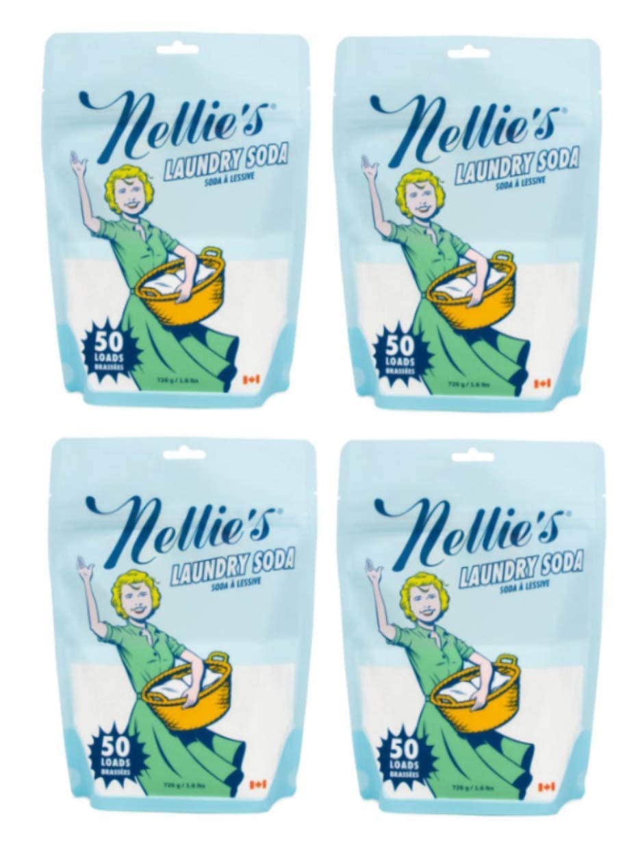 Nellie'sLaundry Soda, 50 Load Bag (Pack of 4)