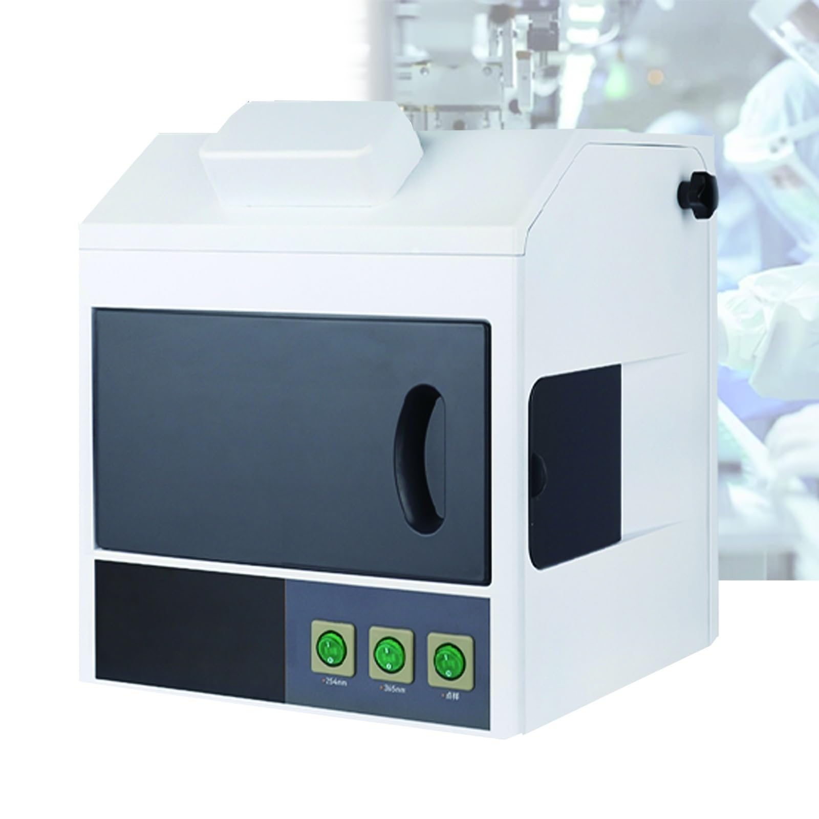 Analizador ultravioleta de escritorio Dark Box UV, análisis ultravioleta de laboratorio de tres usos, longitud de onda de 254 nm 365 nm, con puerto de cámara integrado, ventana