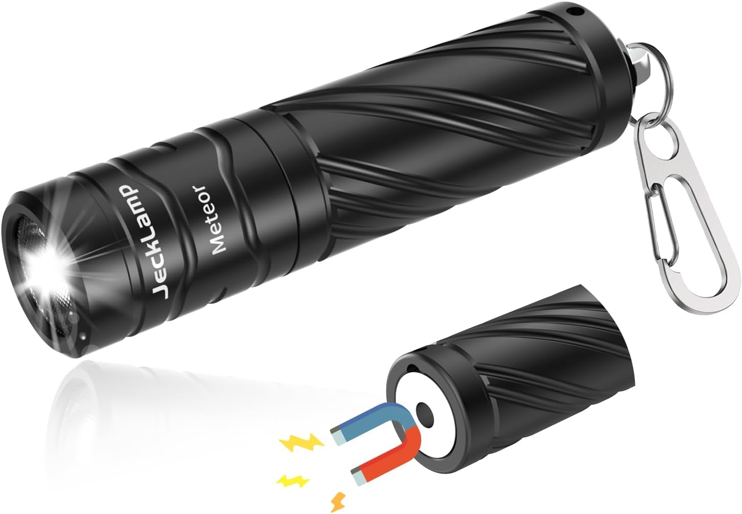 JECKLAMP Rechargeable Flashlights, 800 High Lumens Tactical Flashlight