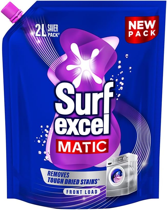 Surf Excel Front Load Matic Liquid Detergent Pouch - 2 L