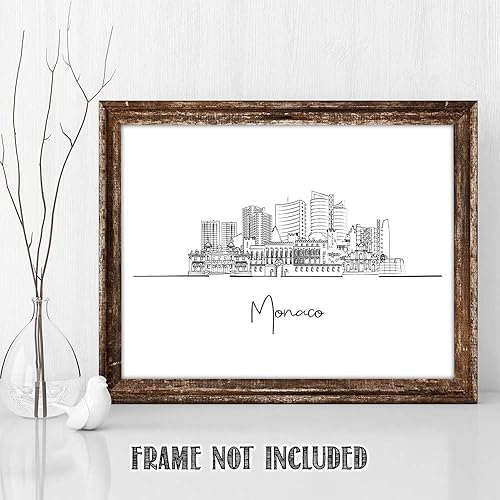 Vista 60 de París Skyline - Decoración de pared para sala de estar, arte de pared en blanco y negro, cuadros de pared de horizonte europeo para sala de estar