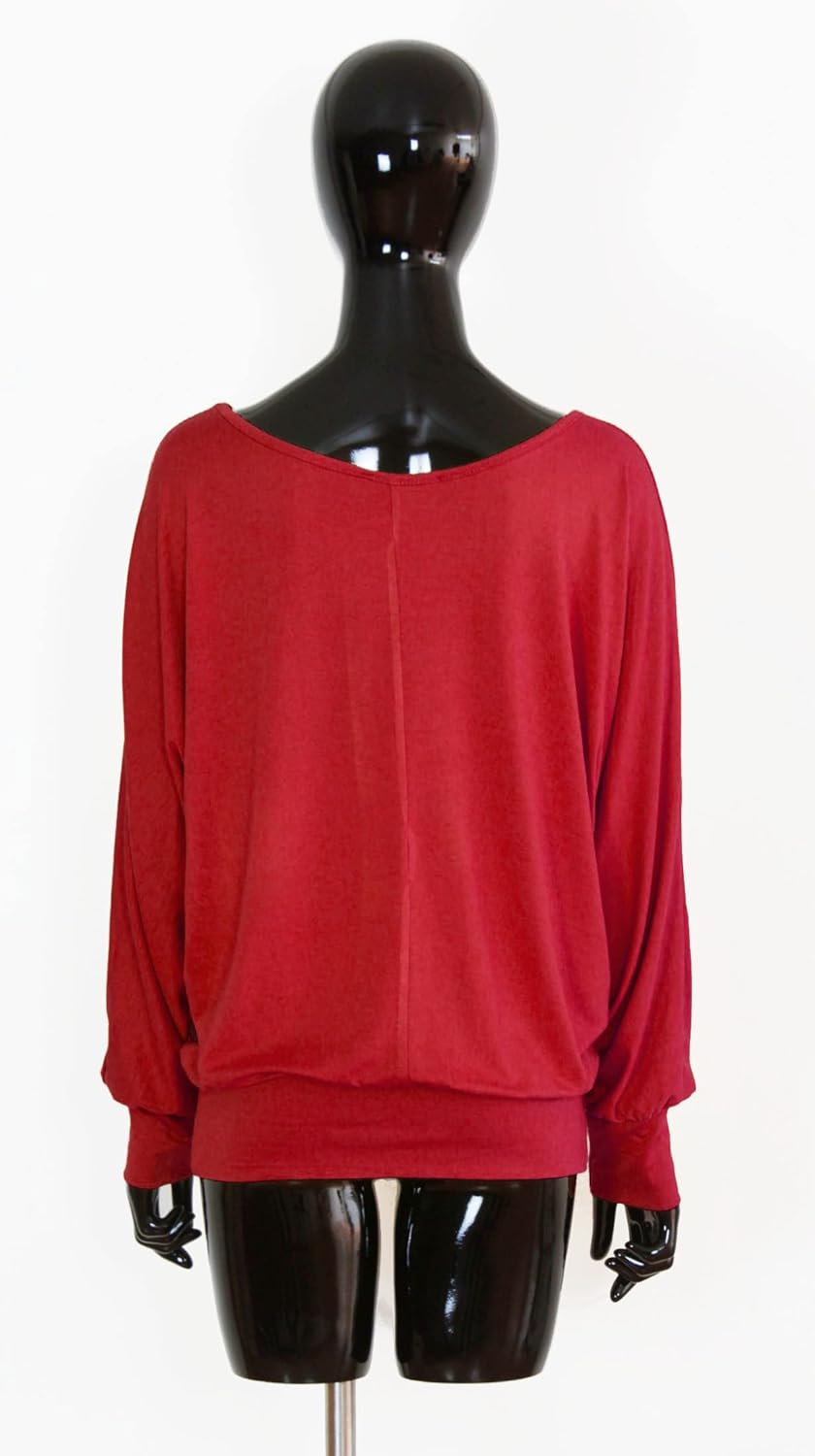 Batwing Tops for Women – Oversized Casual T-Shirt with Banded Waist - Image 3