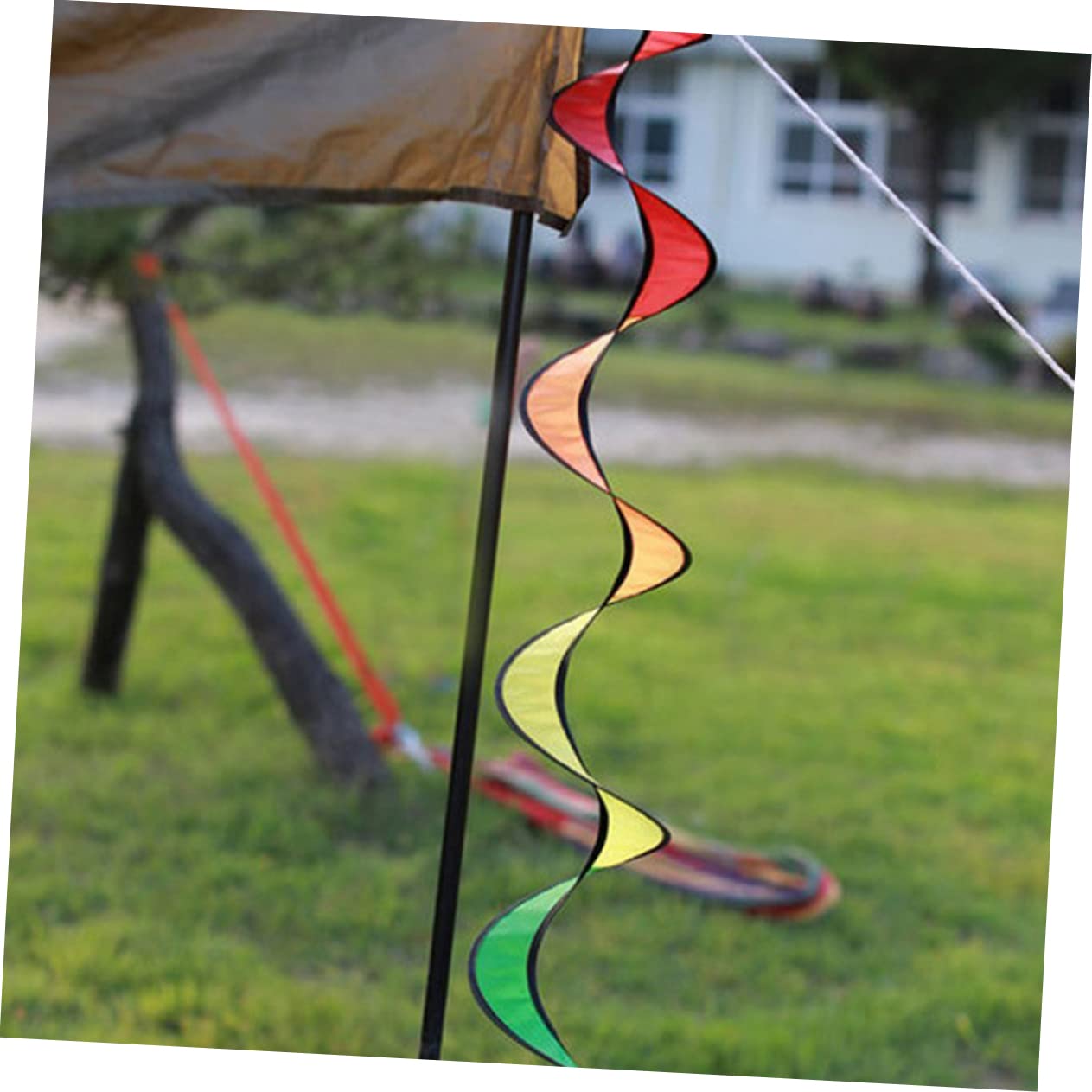 Ggnaxivs 4 girandole a spirale per cortile, giardino, decorazione colorata a spirale per all'aperto