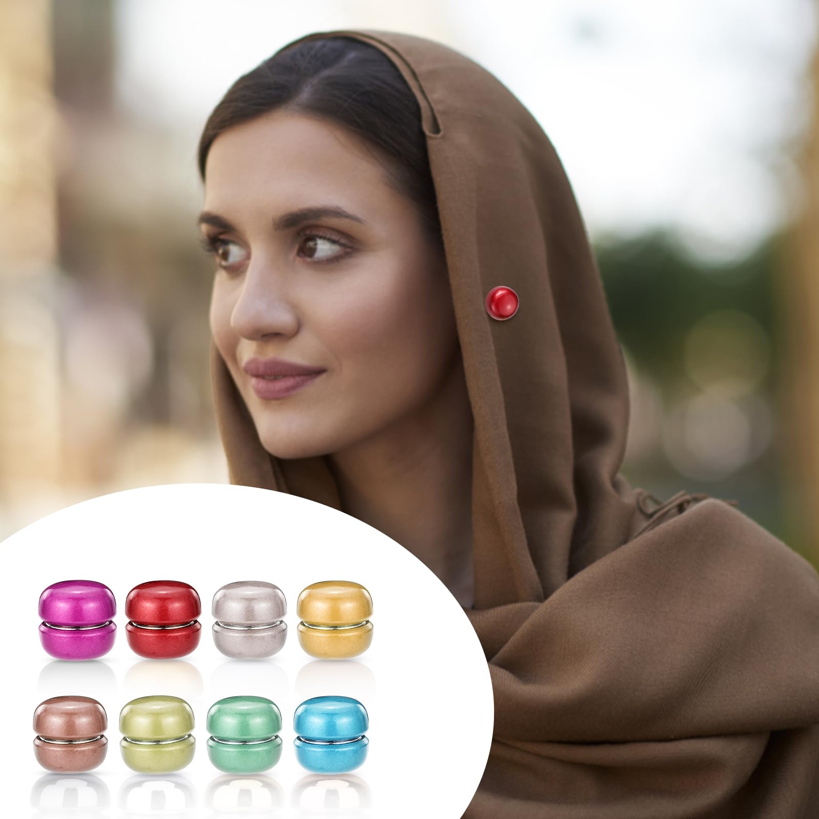 12 Pièces D'épingles Magnétiques Pour Hijab, Aimants Pour Hijab Aimants Pour Hijab Puissants~p142220700