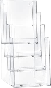 Helit Porte-brochure De Table, A4 Portrait, 4 Compartiments - Autres