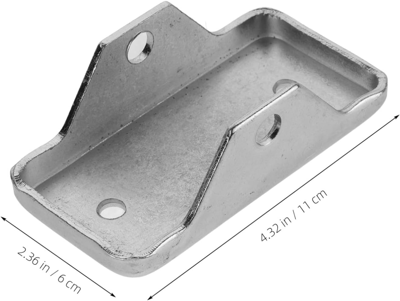 Trailer Jack Foot Bracket with Base and Safety Pin Adjustable Rv Stabilizer Jack Foot Plate for Trailer Tongue for Outdoor Use