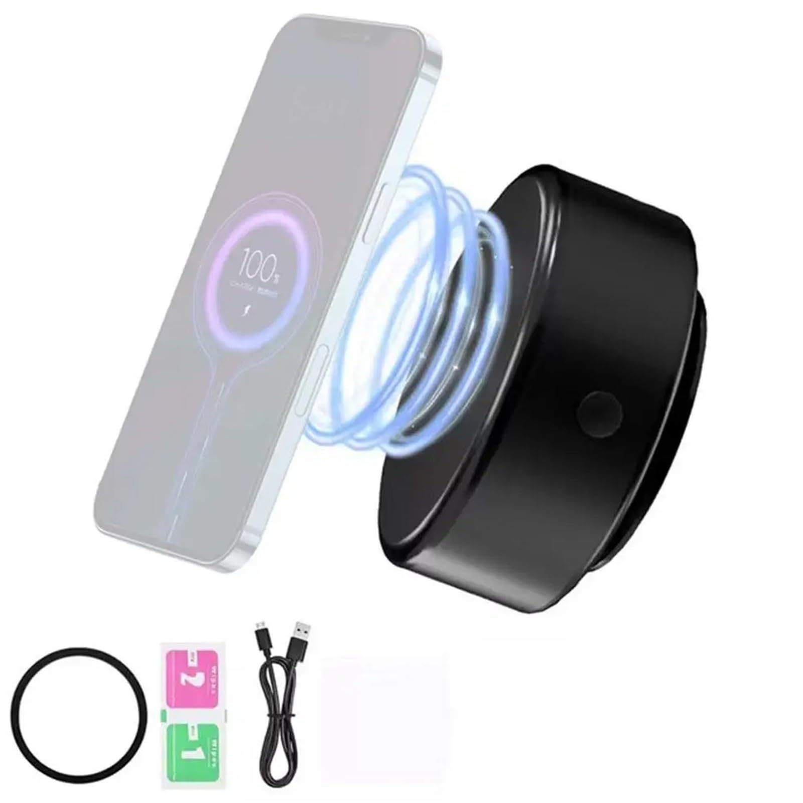 Soporte Movil Coche X8/M8 ricarica wireless design semplice supporto per telefono cellulare supporto per auto adsorbimento magnetico sottovuoto ultra stabile Accesorios Coche(X8 black)